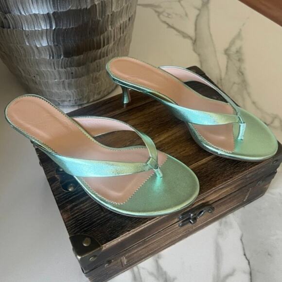 J Crew Violetta Italian Leather Kitten Heels - Picture 1 of 7